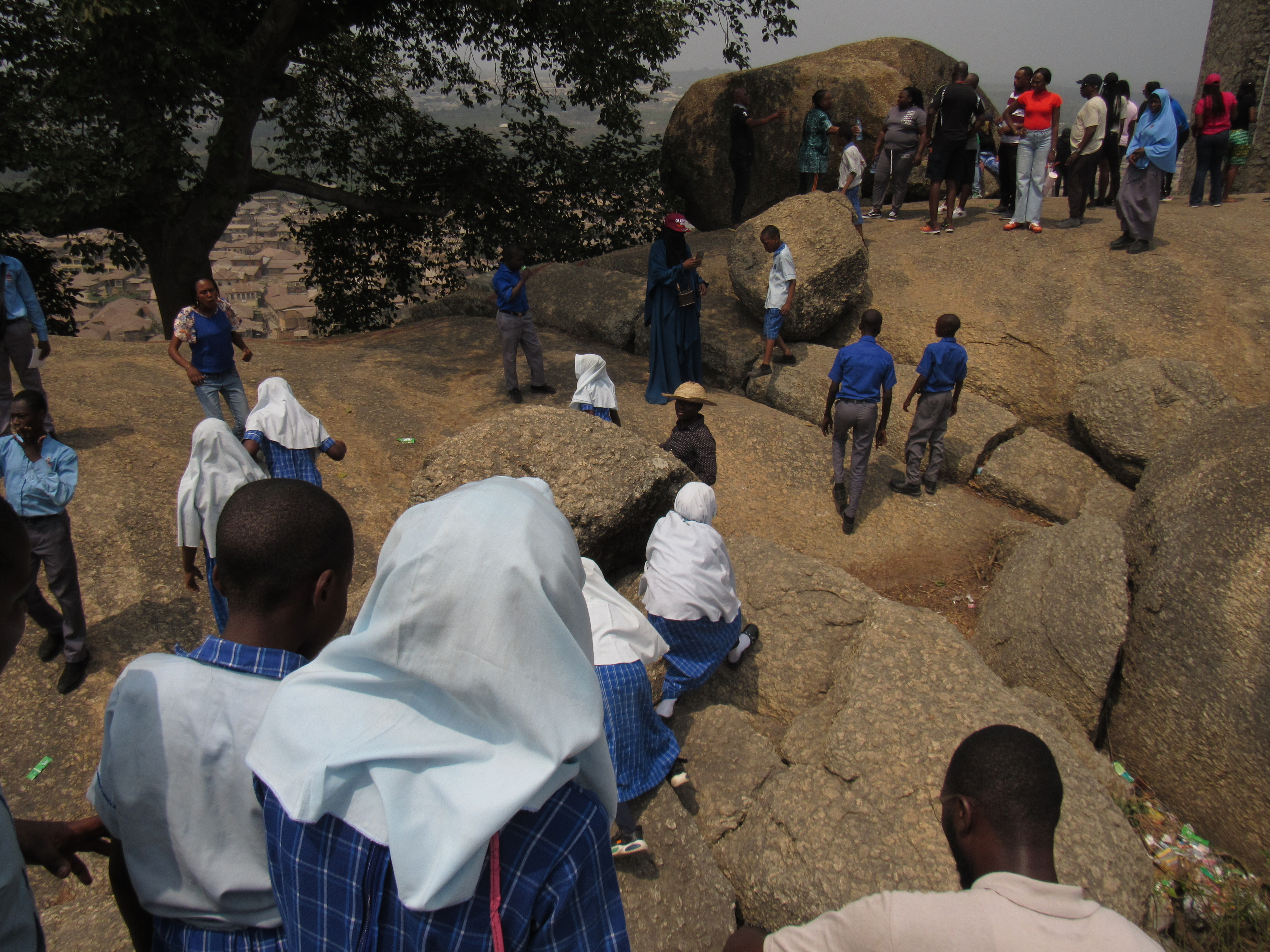 Exploring the rock caves